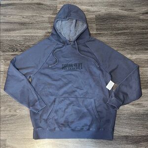 NWT Authentic Taylor Swift The Eras Tour Washed Blue Oversized Hoodie Size Large